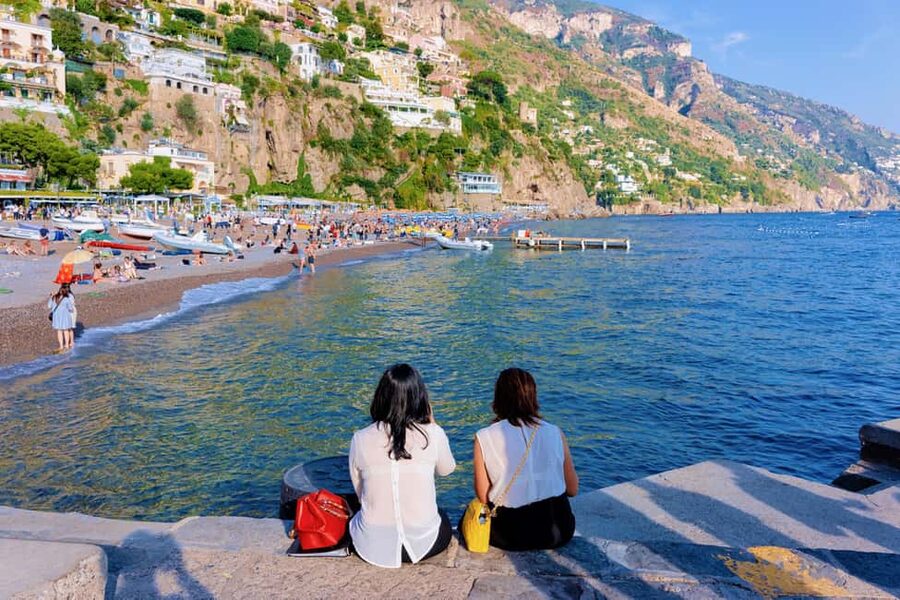Amalfi Coast by Sea: Day Trip from Naples - Positano: narrow alleys, boutiques, ceramics, and real time limits