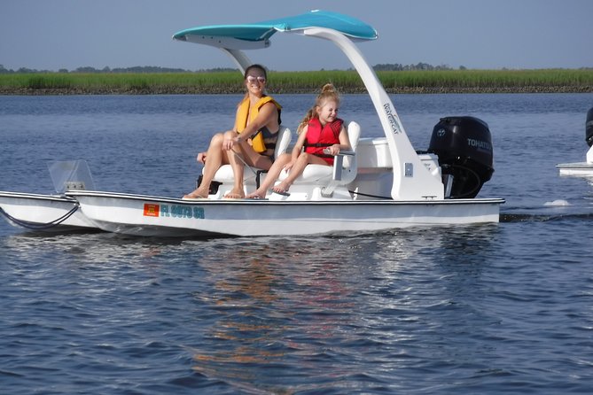 Drive your Own 2 Seat Fun Go Cat Boat on Marco Island - Private Island Shelling and Swimming: The Shore Stop That Matters