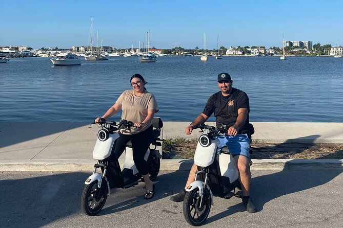 Electric Moped Tour of Naples Florida Family Fun and Easy To Ride - Historic Palm Cottage Museum and the waterfront-shop corridor