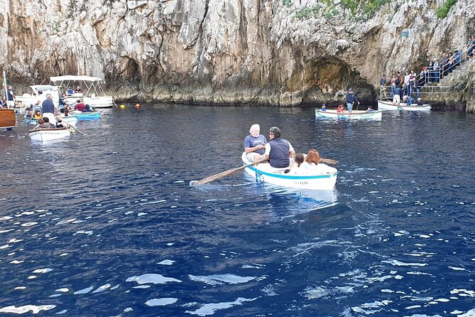 From Castellammare di Stabia: Capri Blue Grotto Boat Day Tour - Capri’s 3 hours: center time, swimming break, and Faraglioni from below
