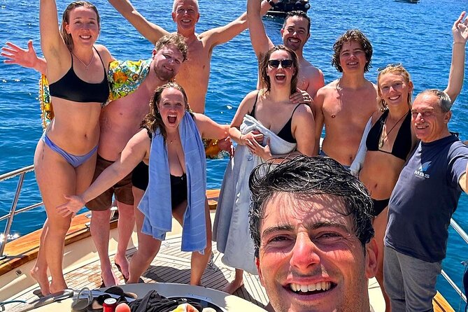 From Castellammare di Stabia: Capri Blue Grotto Boat Day Tour - On-board comfort: masks, shower, prosecco, and real sea conditions