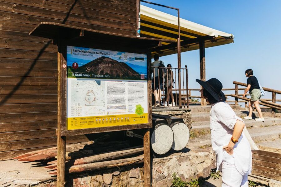 From Naples: All-Inclusive Mount Vesuvius Half-Day Tour - The Bay of Naples view: when it shows up