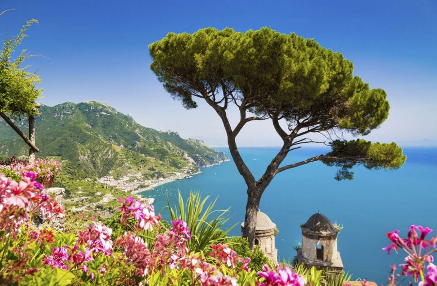 From Naples: Amalfi Coast by Car & Boat plus Emerald Grotto - Ravello First: villas, architecture, and shopping with altitude
