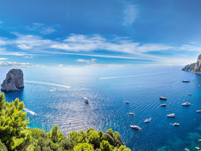From Naples: Capri Day Trip with Ferry and Island Boat Tour - The included boat cruise: Faraglioni and Marina Piccola from the sea