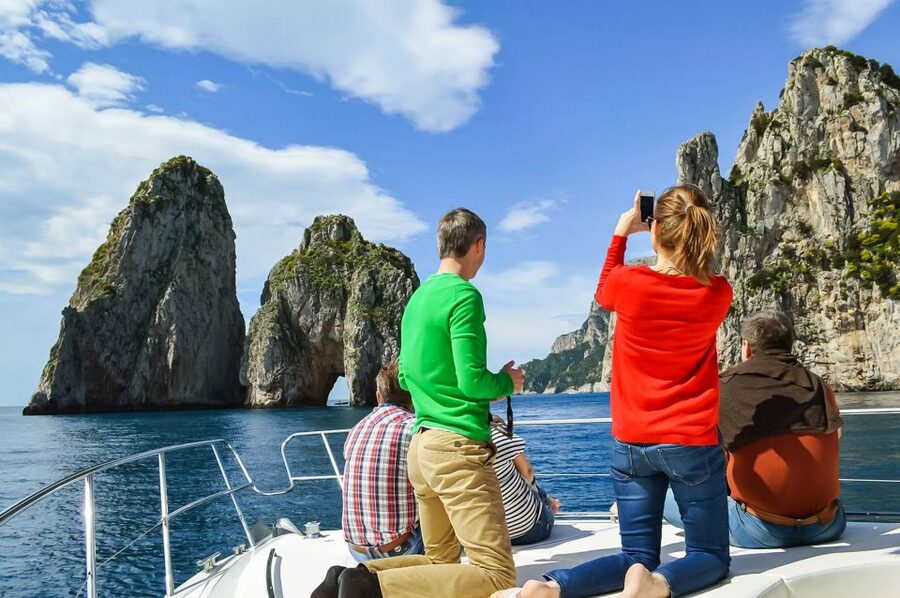 From Naples: Capri Guided Tour with Ferry Tickets & Minibus - Marina Grande to Anacapri: the quieter Capri moment