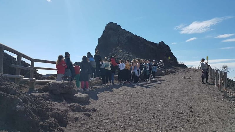 From Naples: Day Trip to Mount Vesuvius - Meeting the volcano at the summit: views, wind, and the steam factor
