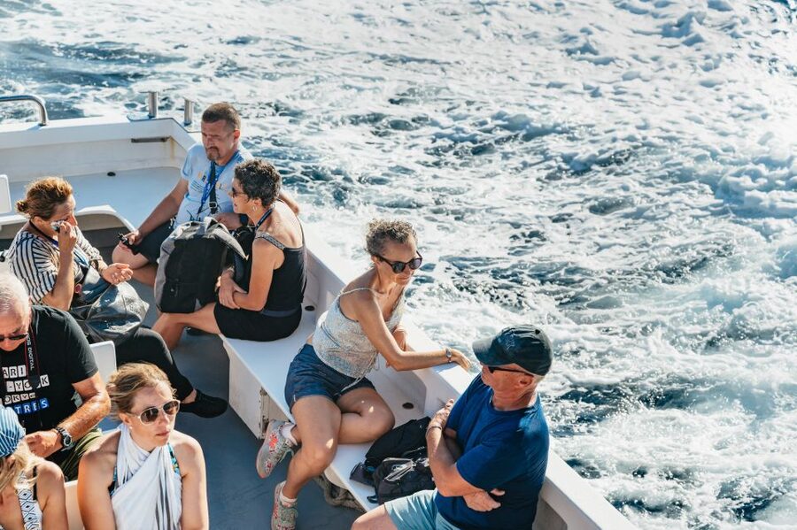 From Naples: Gulf of Naples & Capri Sightseeing Boat Tour - Gulf of Naples cruise: Vesuvius on your left, sea views on your right