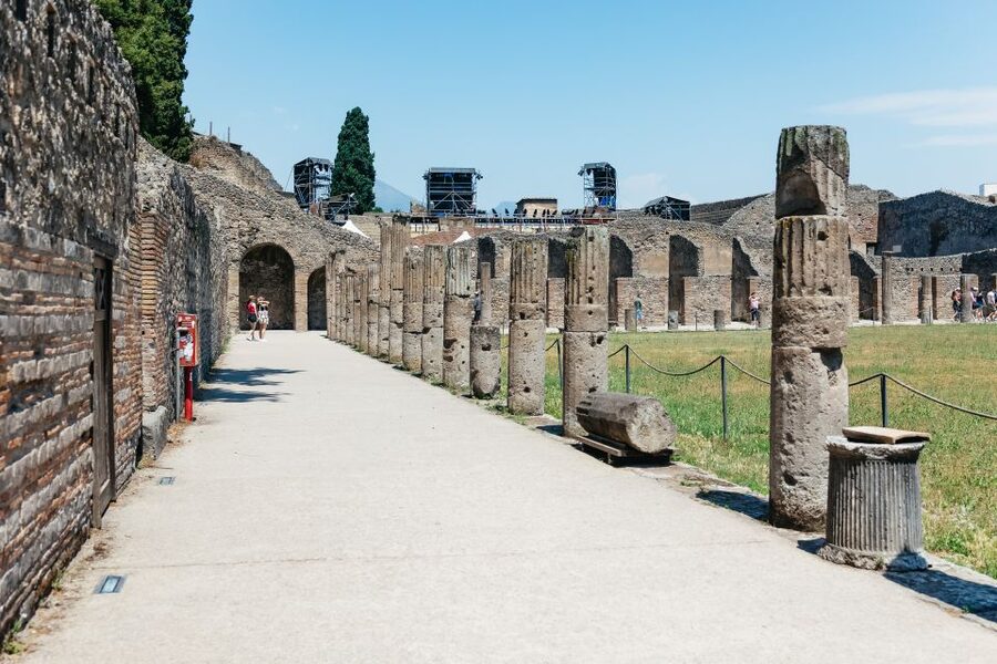 From Naples: Pompeii Ruins & Mount Vesuvius Day Tour - Pompeii’s top sights: Forum, Baths, Theatre, and Lupanare