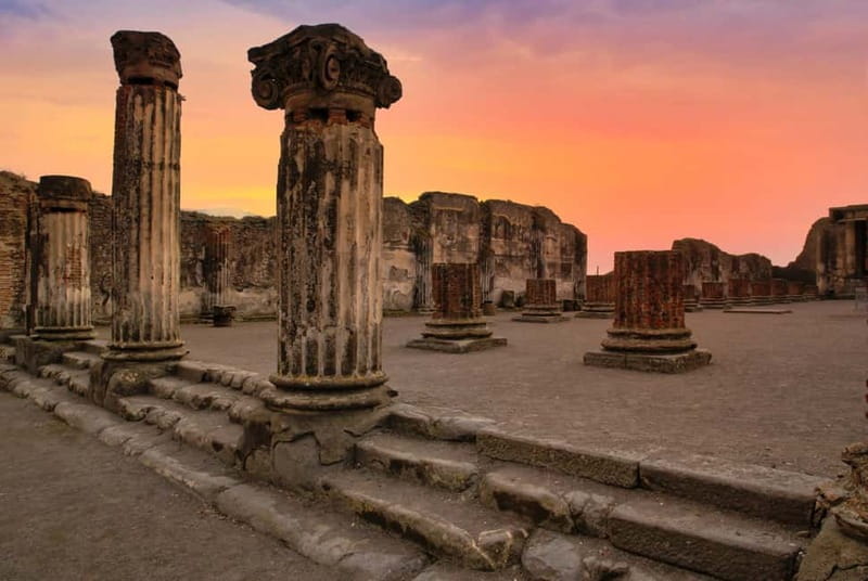 From Rome: Pompei & Sorrento| Expert Guide and Exclusive Bus - Pompeii with a guide: Forum, theaters, baths, and the victim casts