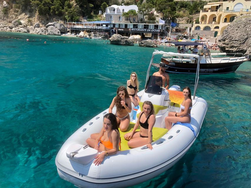 From Sorrento:Capri tour (half day) - Capri by Sea: Siren Cliffs, Coves, and the Famous Rocks