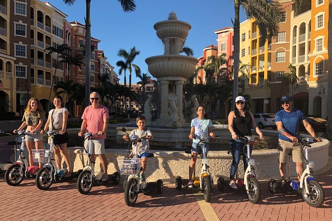 Guided Electric Trike Tour - Downtown Naples Florida - Photo-Ready Dock Views and the Tour’s Best Finale Feeling
