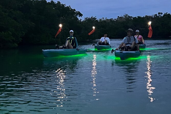 Guided Glow LED Kayak Sunset Activity in Bonita Springs - Meeting at Little Hickory Beach Park and Kicking Off the Mangroves
