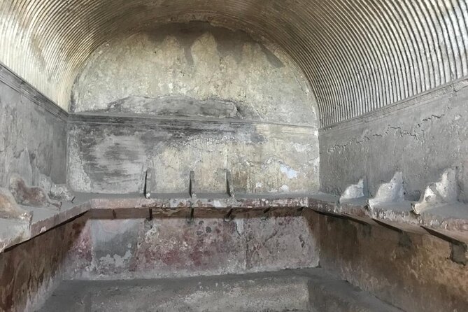 Herculaneum - Small Group Tour - The seafront story: skeletons and a preserved wooden boat