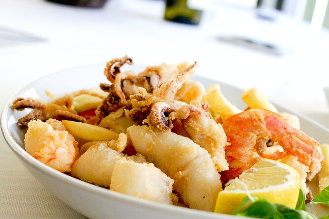 Homemade Pasta And Seafood Cooking Class with Dinner - The Seafood Lesson Moves to Frying: Prawns and Squid the Neapolitan Way