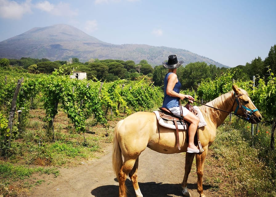 Horseback Ride on Mt. Vesuvius - The views: Gulf of Naples and the Amalfi Coast without the crater rim