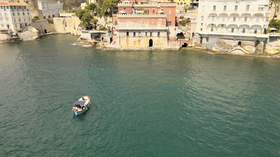 Naples: Castel dell'Ovo Boat Tour with Snorkeling & Aperitif - History lessons that actually connect to what you see