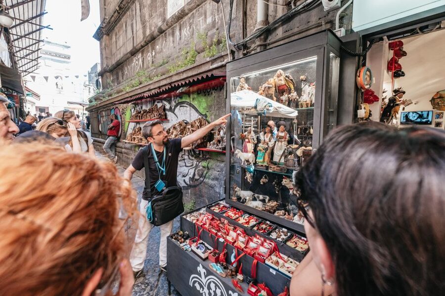 Naples: Downtown Tour with Veiled Christ & St Clare Tickets - Spaccanapoli on foot: where Naples shows its real texture