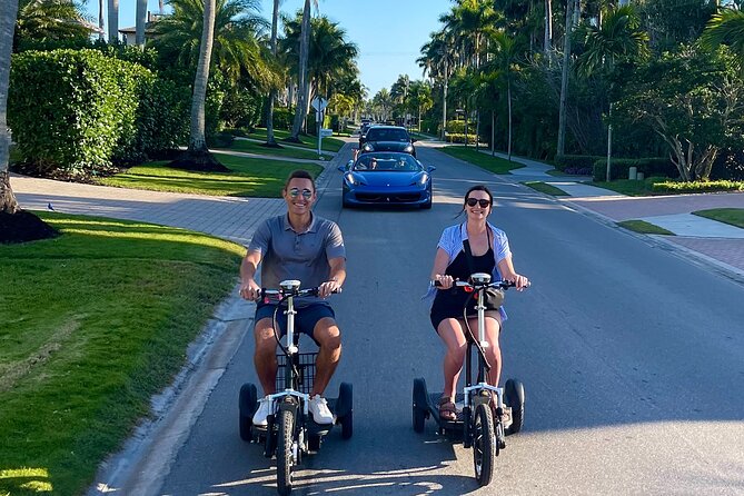 Naples Florida Electric Trike Tour - Fun For The Entire Family! - Crayton Cove and Naples City Dock: dolphins, docks, and dinner vibes