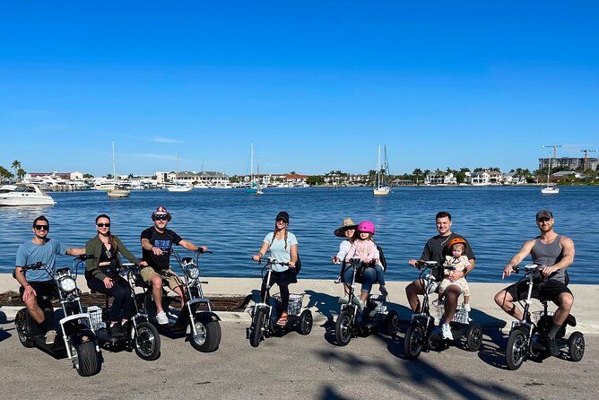 Naples Florida Electric Trike Tour - Fun For The Entire Family! - Old Naples ride-through: downtown flavor, art walls, and the 5th Ave pull