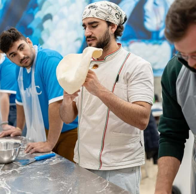 Naples: Neapolitan Pizza and Tiramisu Cooking Class - Meeting at NaplesBay and what the setup gets right