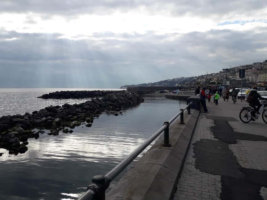 Naples: Panoramic E-Bike Tour - Bagnoli’s north pier and industrial architecture over open water
