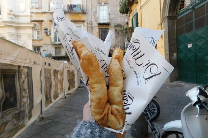 Naples: Pizza and Beyond Food Tour by Do Eat Better - Stop 1 at Piazza San Gaetano: frittatina di pasta, crispy comfort