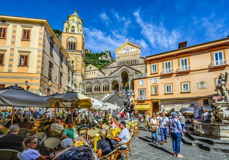 Naples: Private Amalfi Coast Day Tour - Amalfi: white Mediterranean architecture and St. Andrew’s Cathedral