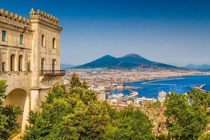 Naples/Salerno Port: Pompeii & Vesuvius - lunch or wine tasting - The onboard ride and small-group feel