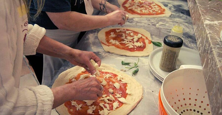 Pizza lesson - H2: From apron on to dough in front of you