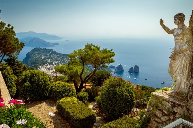 Pompeii and Capri Island Day Trip from Naples - Capri in the morning: Piazzetta, funicular, and Giardini di Augusto
