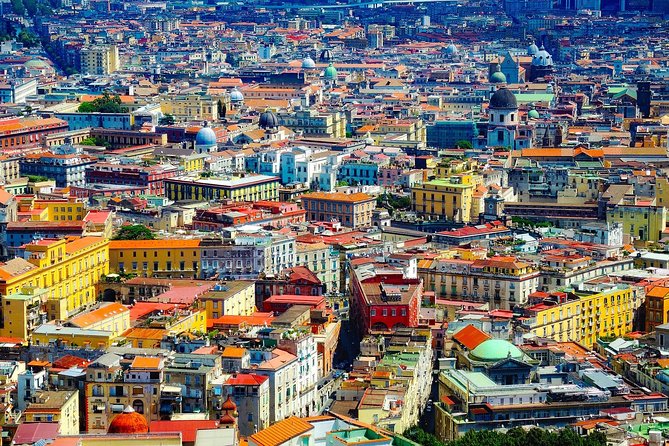 Pompeii and Naples Half-Day Guided Tour from Naples+Skip-the-Line - Posillipo Hill: Gulf of Naples views and Vesuvius in the frame