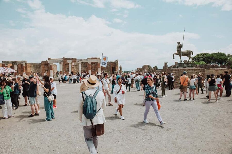 Pompeii and Oplontis: Small Group Tour with an Archaeologist - Pompeii western highlights: Forum energy, temples, theaters, and baths