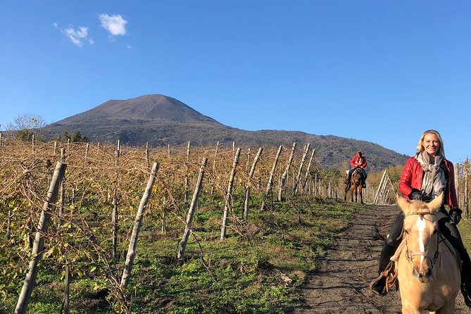 Pompeii Guided Tour & Horse Riding on Vesuvius with Lunch - What you’ll eat and taste: charcuterie, pasta, dessert, and local wines
