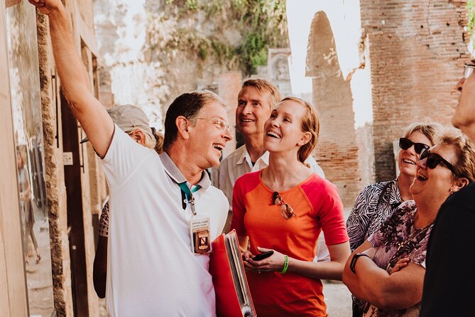 Pompeii & Herculaneum Guided Tour - High Speed Train from Rome - MaxiMall Pompeii: a scheduled break with an included welcome kit