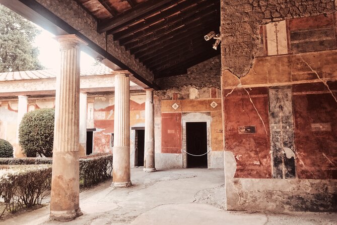 Pompeii Small Group with an Archaeologist and Skip The Line - Temples with Vesuvius behind them: Jupiter and Venus