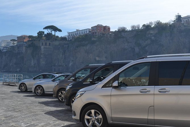 Private Transfer: Naples Hotel, Airport,Train Station to Positano - Naples Pickup: Airport, Train Station, or Your Hotel Lobby
