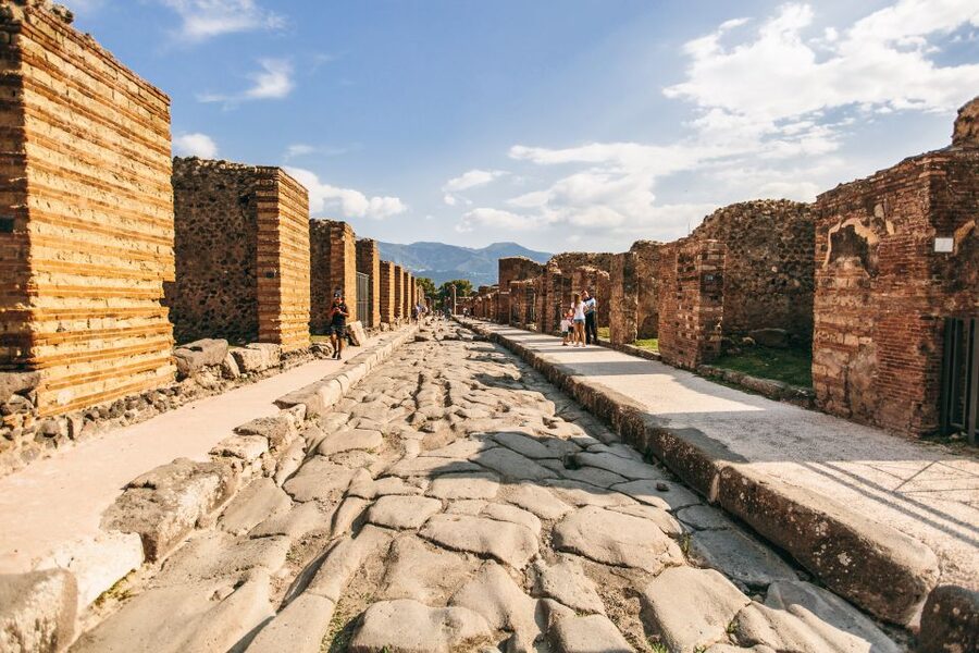 Sorrento: Pompeii Tour with guide, ticket & lunch included - Air-conditioned transport and getting in fast at Pompeii