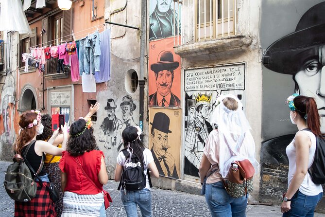 Spanish Quarter of Neaples StreetArt & Traditions, with coffee and babà - Stop 1: Largo Maradona street art in the Quartieri Spagnoli